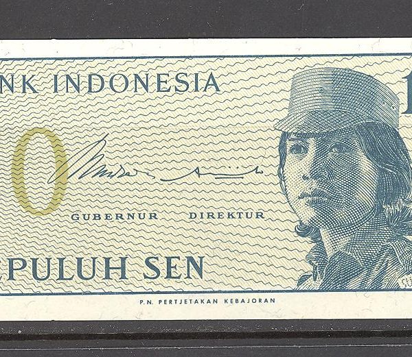 Indonezija 10 rupijų 1964 m. 1