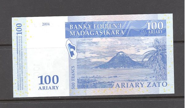 Madagaskaras 100 ariarių 2004 m. 2 100