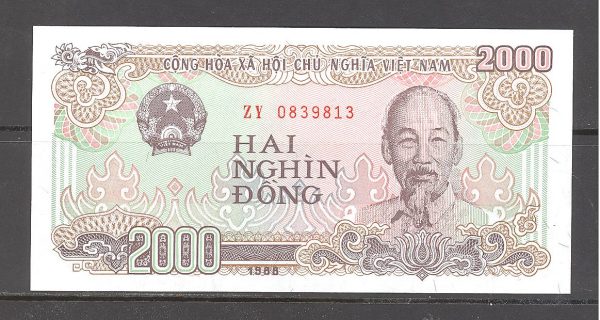 Vietnamas 2000 dongų 1988 m. 1