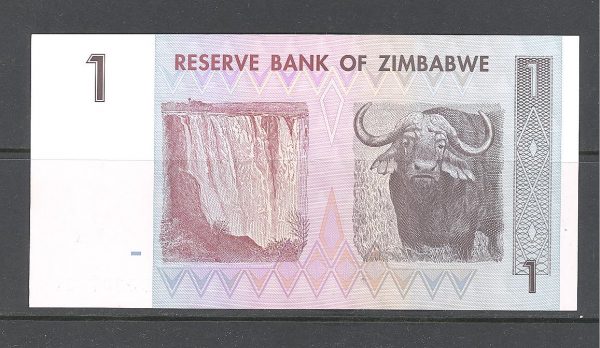 Zimbabvė 1 doleris 2007 m. 2