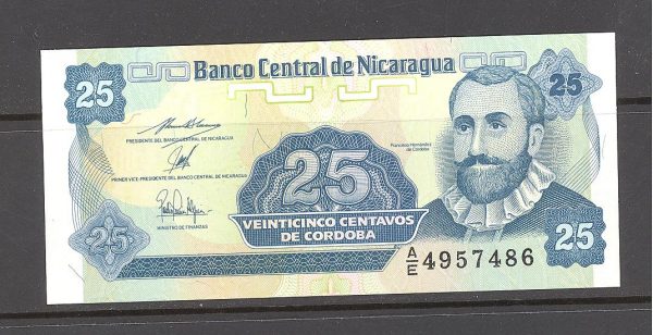 Nikaragva 25 centavos 1991 m. 1