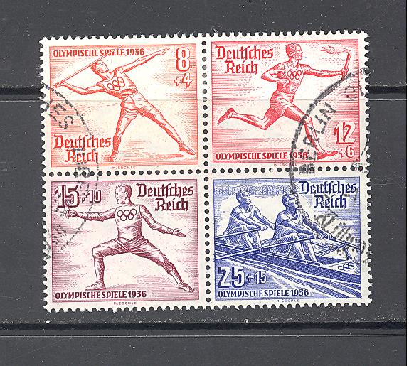 Reichas 1936 m. Mi 628-631 36 EUR 1