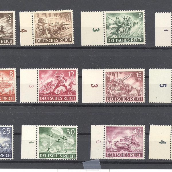 Reichas 1943 m. Mi 831-842 MNH 20,00 EUR