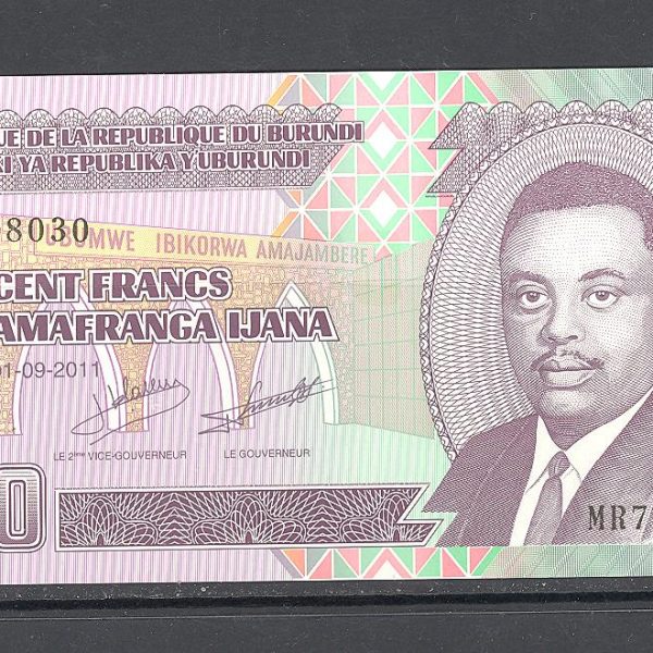 Burundi 100 frankų 2011 m. 1