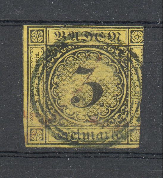 Baden 1852 m. Mi 2b 20 EUR 1