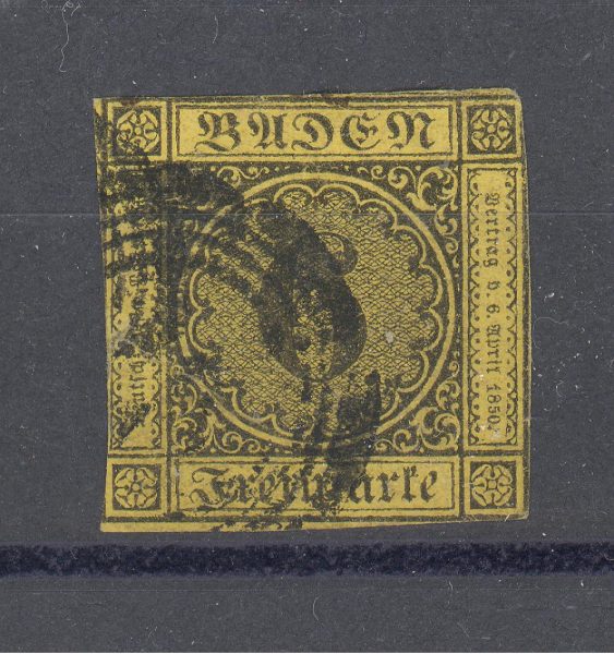 Baden 1854 m. Mi 7 35 EUR 1