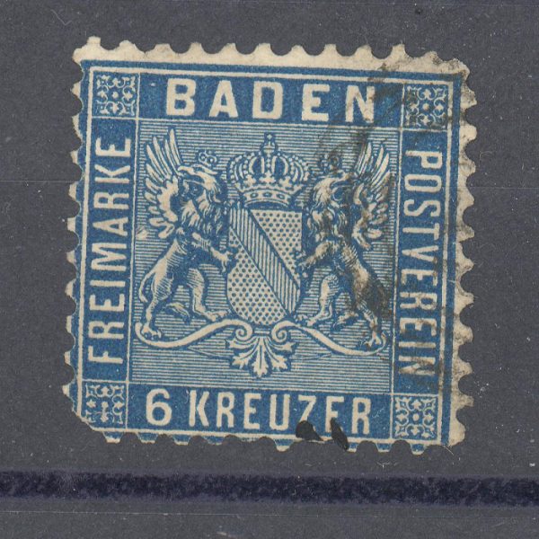 Baden 1862 m. Mi 14b 100 EUR 1