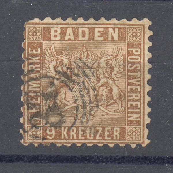 Baden 1862 m. Mi 15a 100 EUR 1