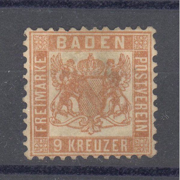 Baden 1862 m. Mi 15b MH 55-150 EUR 1