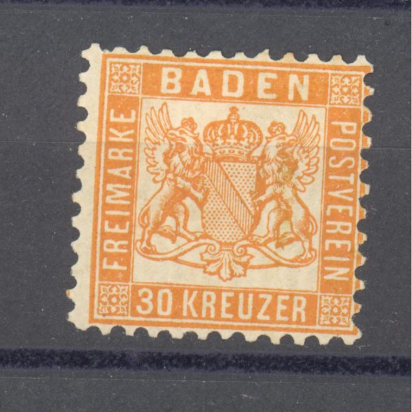 Baden 1862 m. Mi 22b MH 40 EUR 1