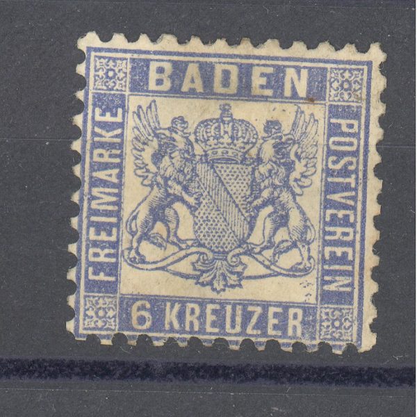 Baden 1864 m. Mi 19a MH 18 EUR 1