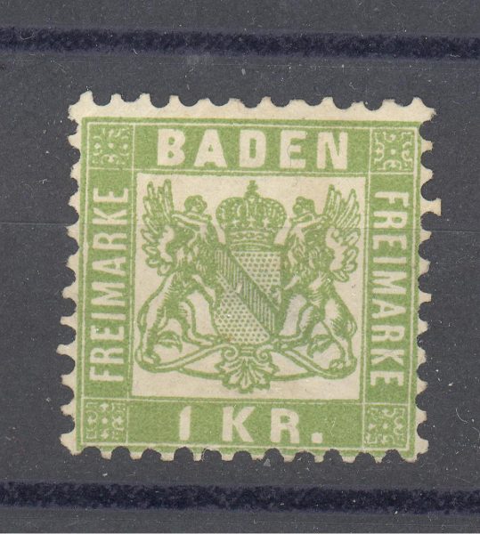 Baden 1868 m. Mi 23 MH 5,50 EUR 1