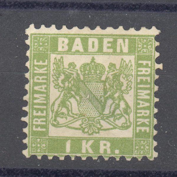 Baden 1868 m. Mi 23 MH 5,50 EUR 1
