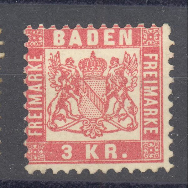 Baden 1868 m. Mi 24 MH 3,50 EUR 1