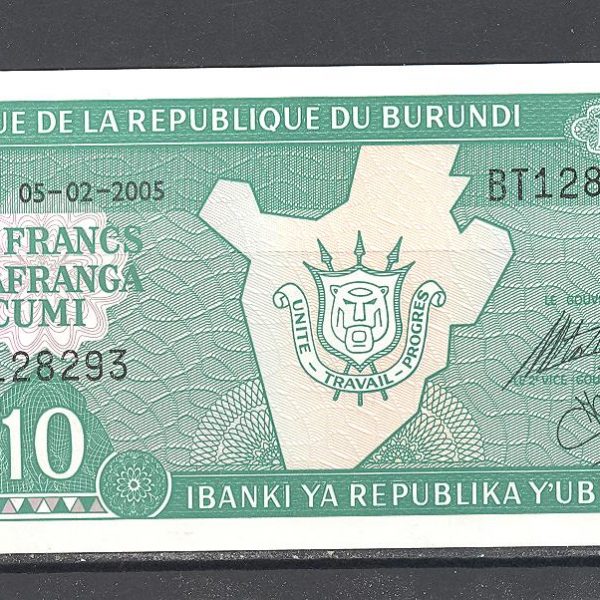 Burundi 10 frankų 2005 m. 1