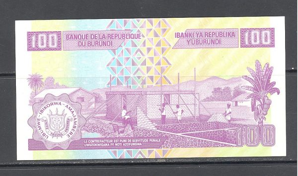 Burundi 100 frankų 2010 m. 2