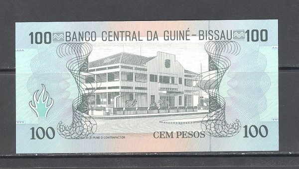 Gvinėja Bisau 100 pesų 1990 m. 2