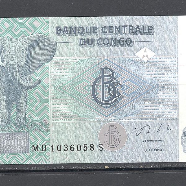 Kongas 100 frankų 2013 m. 1