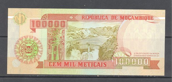 Mozambikas 100000 metikalių 1993 m. 1