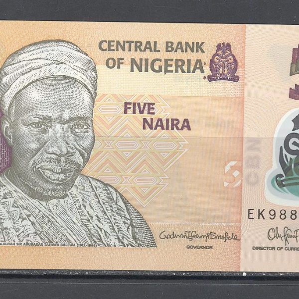Nigerija 5 nairos 2017 m. 1