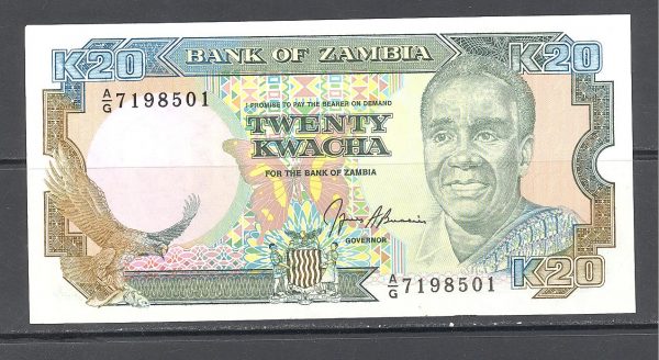 Zambija 20 kvačų 1989 m. 1