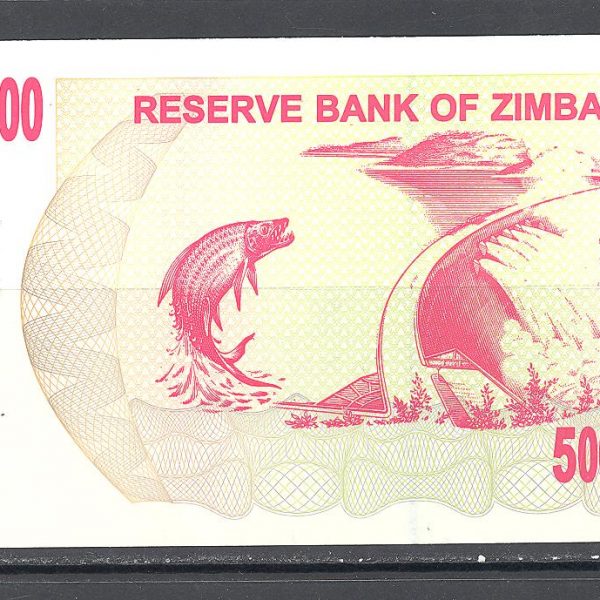 Zimbabvė 500 mln. dolerių 2008 m. 2